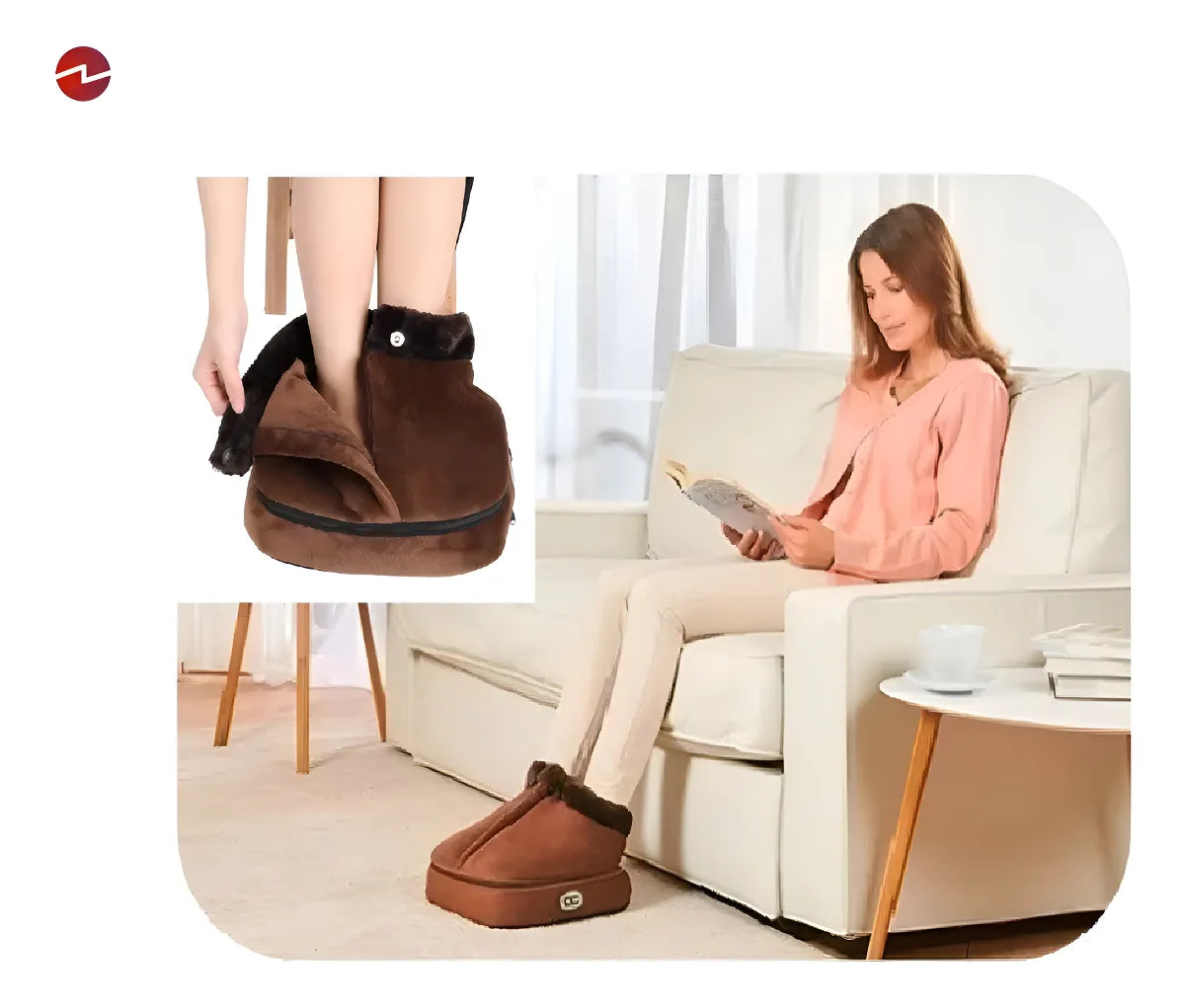 Masajeador Calienta Pies Termico 2 en 1